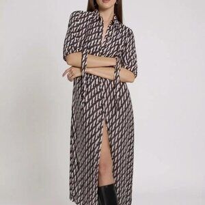 Zara Sussy Multi-Color Maxi Shirtdress XS EUC